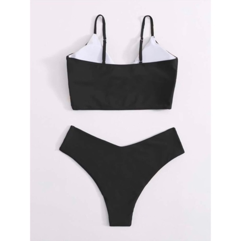 V neck bikini swim suit sexy Cheeky  olive green - Picture 6 of 8